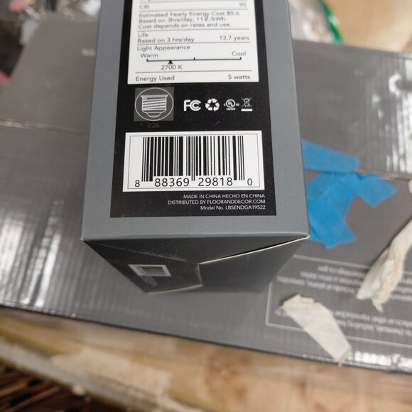 Studio Design Beck Chrm bathroom sink light fixture new silver tone extra bulbs - Picture 6 of 9